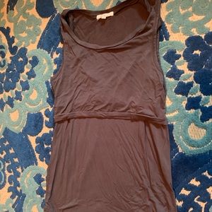 Gray nursing tank top S!